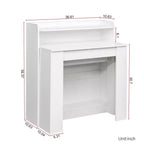 Table à manger extensible moderne avec rangement Table facile à assembler Table rectangulaire Table à manger extensible moderne