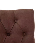 WestinTrends Hayes Tabouret de comptoir capitonné en tissu de lin, lot de 3, gris antique, marron