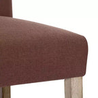 WestinTrends Hayes Tabouret de comptoir capitonné en tissu de lin, lot de 3, gris antique, marron