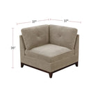 Canapé sectionnel modulaire en chenille