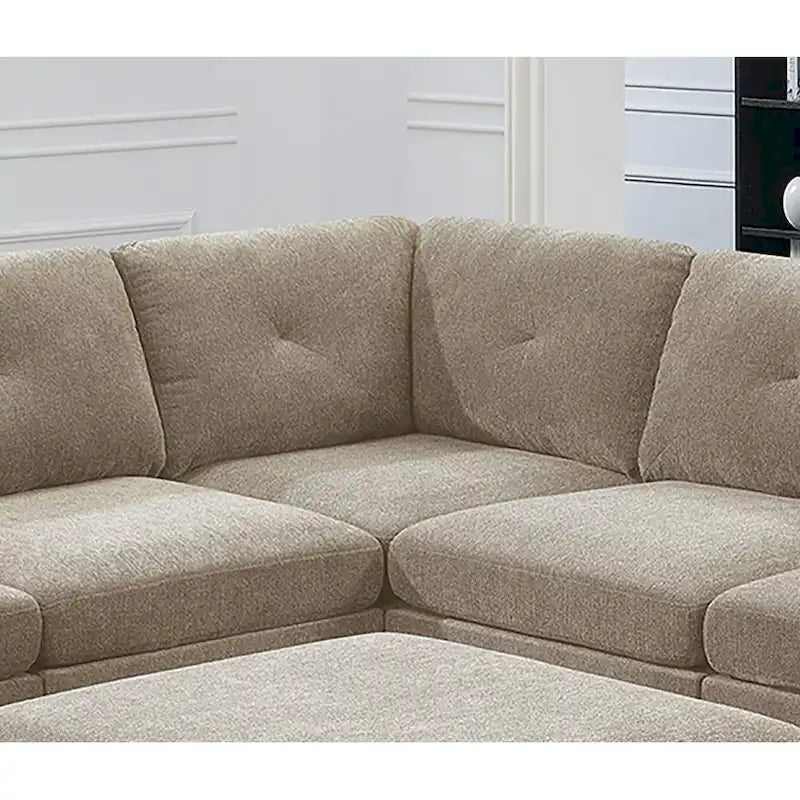 Canapé sectionnel modulaire en chenille