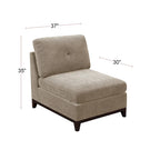 Canapé sectionnel modulaire en chenille