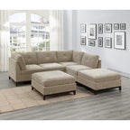 Canapé sectionnel modulaire en chenille