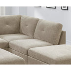 Canapé sectionnel modulaire en chenille