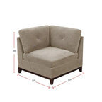 Canapé sectionnel modulaire en chenille