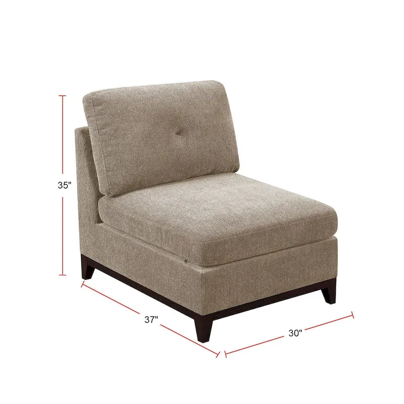 Canapé sectionnel modulaire en chenille