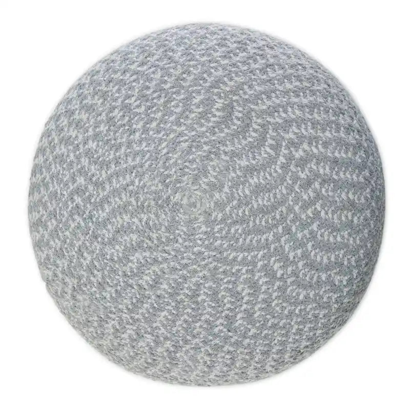 Pouf tressé rond