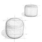Pouf tressé rond