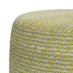 Pouf tressé rond