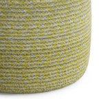 Pouf tressé rond