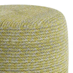 Pouf tressé rond