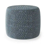 Pouf tressé rond