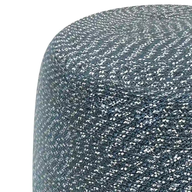 Pouf tressé rond