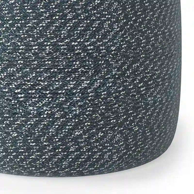 Pouf tressé rond