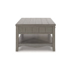 Table basse rectangulaire gris antique - 50L x 30P x 20H