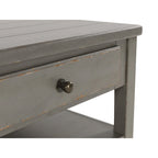 Table basse rectangulaire gris antique - 50L x 30P x 20H