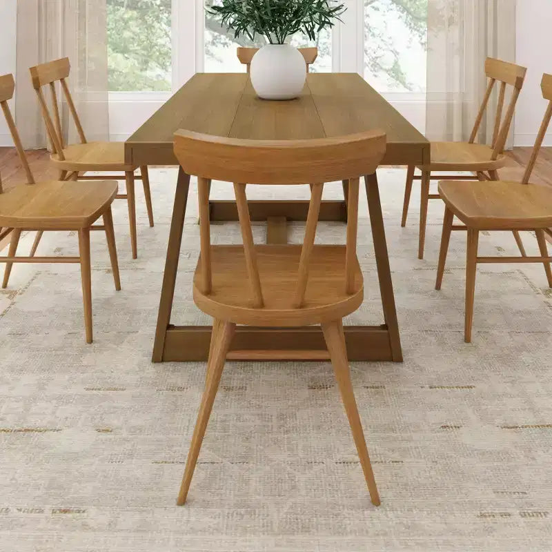 Chaises de salle à manger Windsor Plank+Beam, lot de 2, chaises en bois massif pour cuisine, bureau, salon