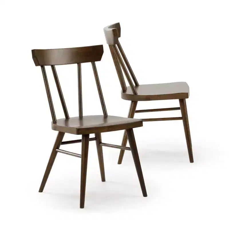 Chaises de salle à manger Windsor Plank+Beam, lot de 2, chaises en bois massif pour cuisine, bureau, salon