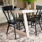Chaises de salle à manger Windsor Plank+Beam, lot de 2, chaises en bois massif pour cuisine, bureau, salon