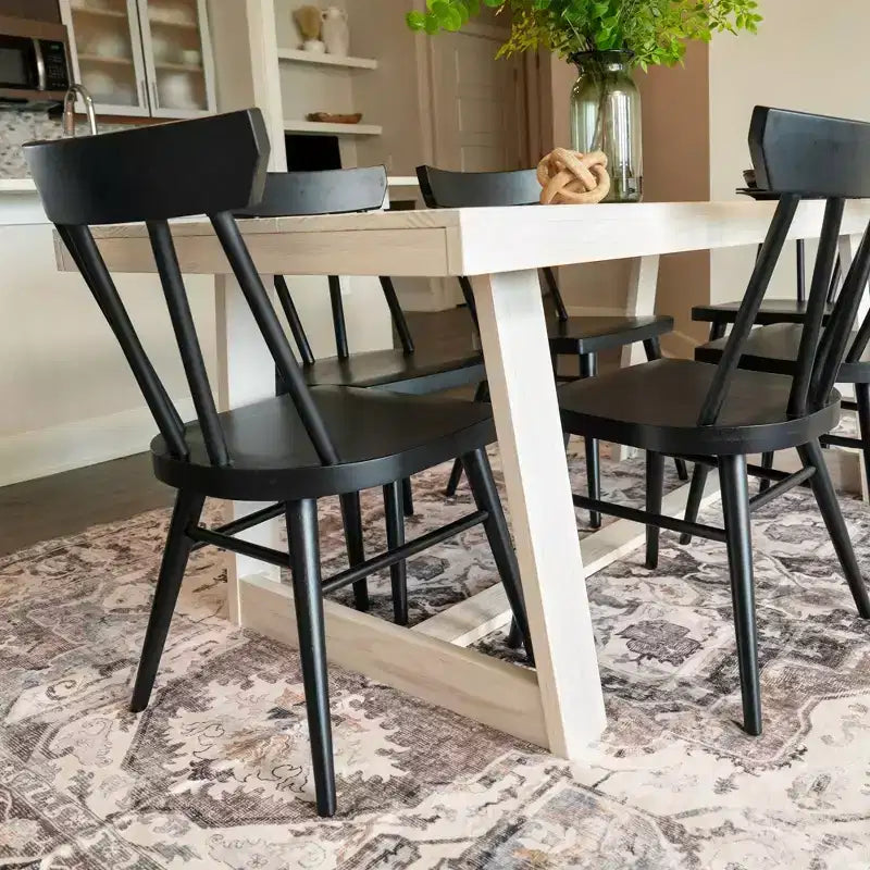 Chaises de salle à manger Windsor Plank+Beam, lot de 2, chaises en bois massif pour cuisine, bureau, salon