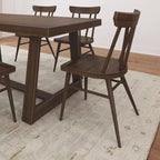 Chaises de salle à manger Windsor Plank+Beam, lot de 2, chaises en bois massif pour cuisine, bureau, salon