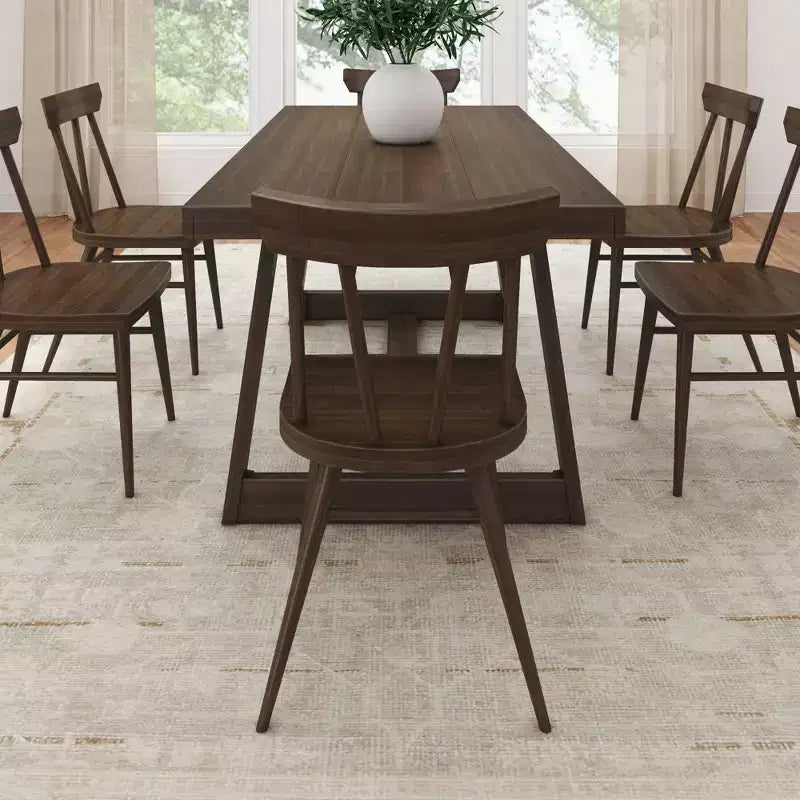 Chaises de salle à manger Windsor Plank+Beam, lot de 2, chaises en bois massif pour cuisine, bureau, salon