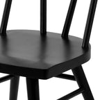 Chaises de salle à manger Windsor Plank+Beam, lot de 2, chaises en bois massif pour cuisine, bureau, salon