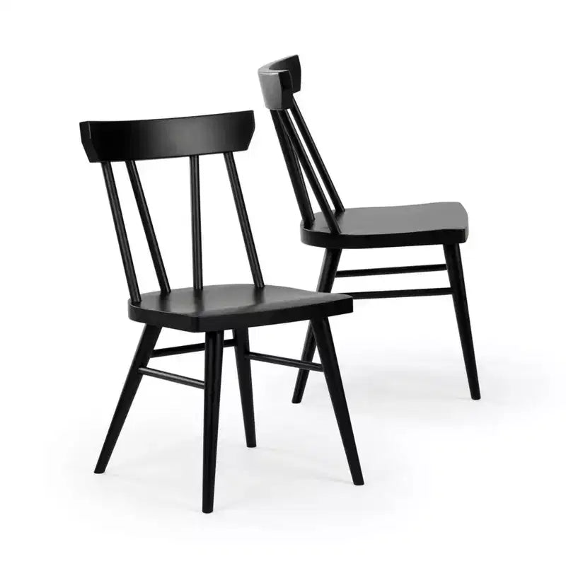Chaises de salle à manger Windsor Plank+Beam, lot de 2, chaises en bois massif pour cuisine, bureau, salon