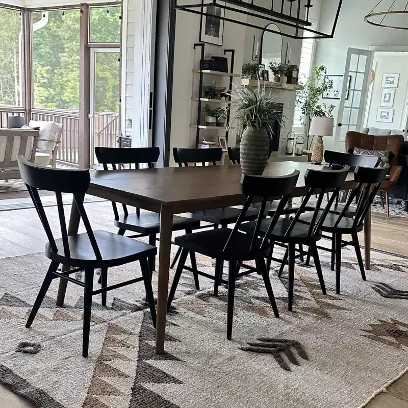 Chaises de salle à manger Windsor Plank+Beam, lot de 2, chaises en bois massif pour cuisine, bureau, salon