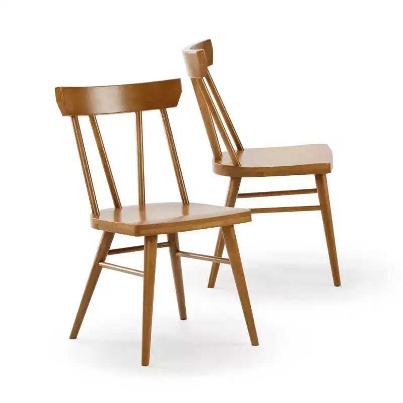 Chaises de salle à manger Windsor Plank+Beam, lot de 2, chaises en bois massif pour cuisine, bureau, salon