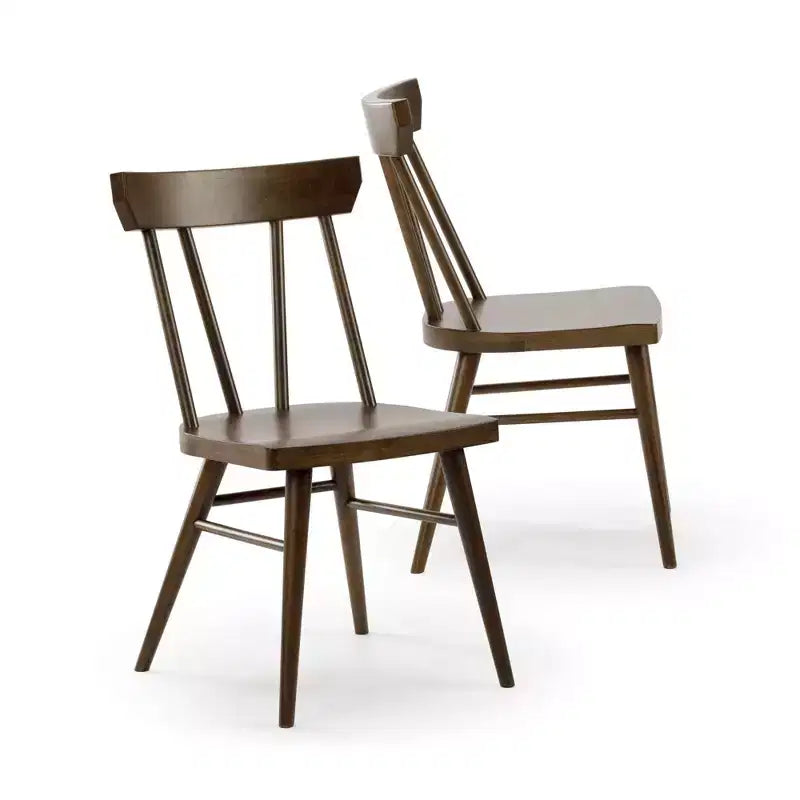 Chaises de salle à manger Windsor Plank+Beam, lot de 2, chaises en bois massif pour cuisine, bureau, salon