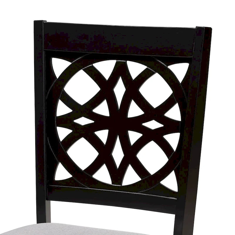 Table de salle à manger moderne en tissu et bois