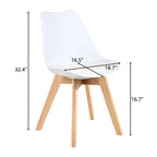 Chaises de salle à manger Chaises de bureau en bois sans roulettes