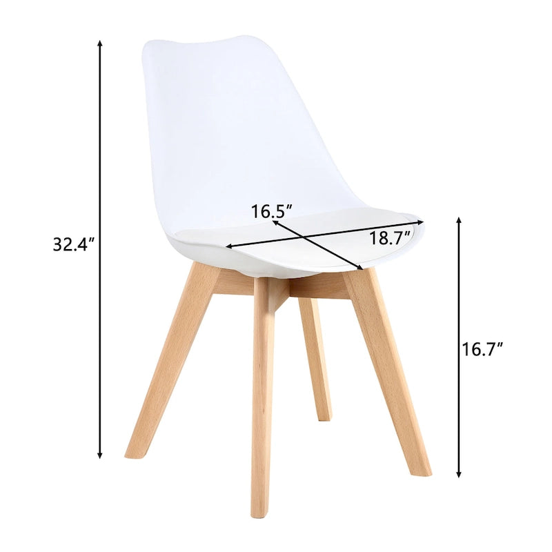 Chaises de salle à manger Chaises de bureau en bois sans roulettes