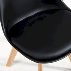 Chaises de salle à manger Chaises de bureau en bois sans roulettes