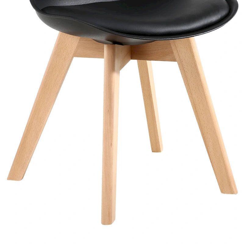 Chaises de salle à manger Chaises de bureau en bois sans roulettes