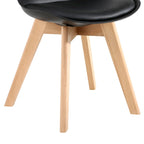 Chaises de salle à manger Chaises de bureau en bois sans roulettes