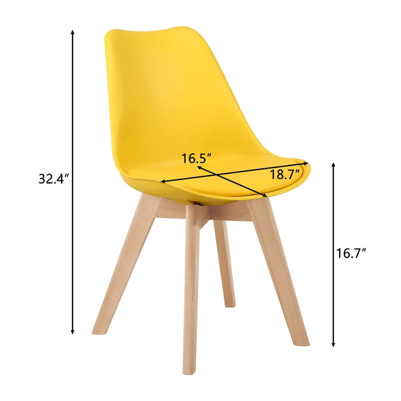 Chaises de salle à manger Chaises de bureau en bois sans roulettes