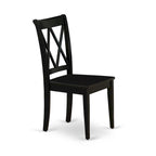 Table de salle à manger avec table de cuisine rectangulaire et chaises de salle à manger, noir