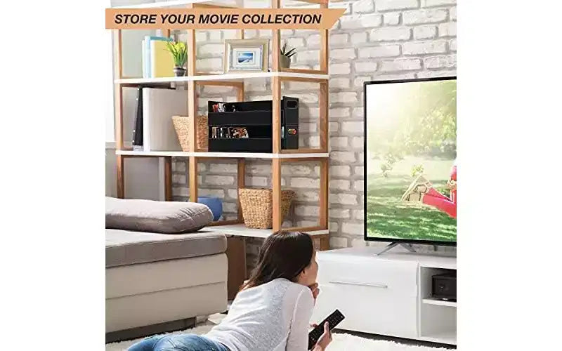Urban Sombrero Étui de rangement pour CD, DVD, Cassettes, Xbox et jeux vidéo – Bacs de rangement CD empilables – Peut contenir 40 CD