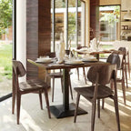 Chaise de salle à manger en bois massif de qualité commerciale Flash Furniture Verona avec dossier ovale incurvé