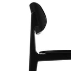 Chaise de salle à manger en bois massif de qualité commerciale Flash Furniture Verona avec dossier ovale incurvé