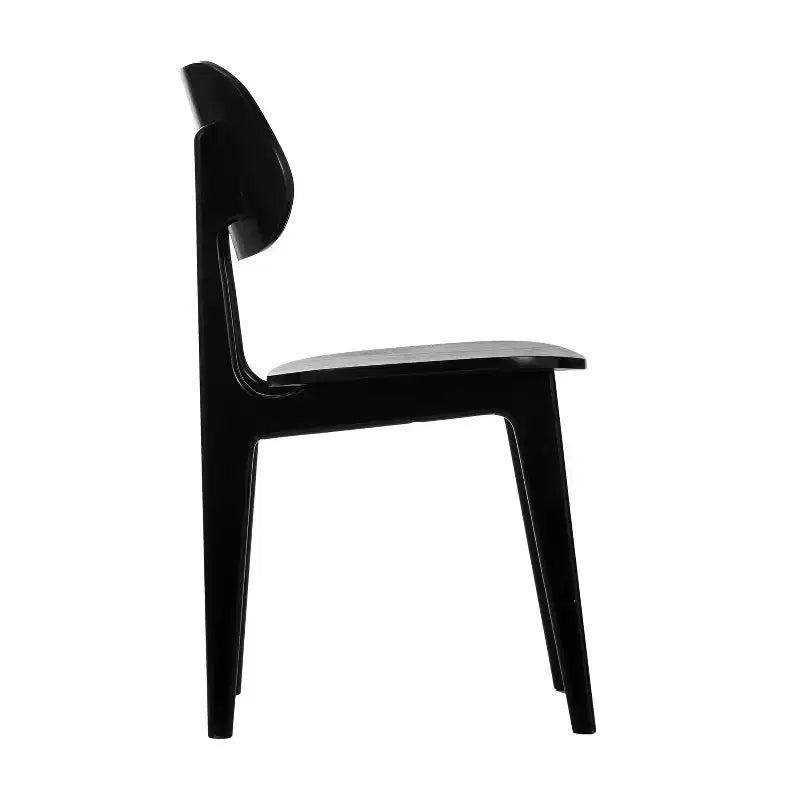 Chaise de salle à manger en bois massif de qualité commerciale Flash Furniture Verona avec dossier ovale incurvé