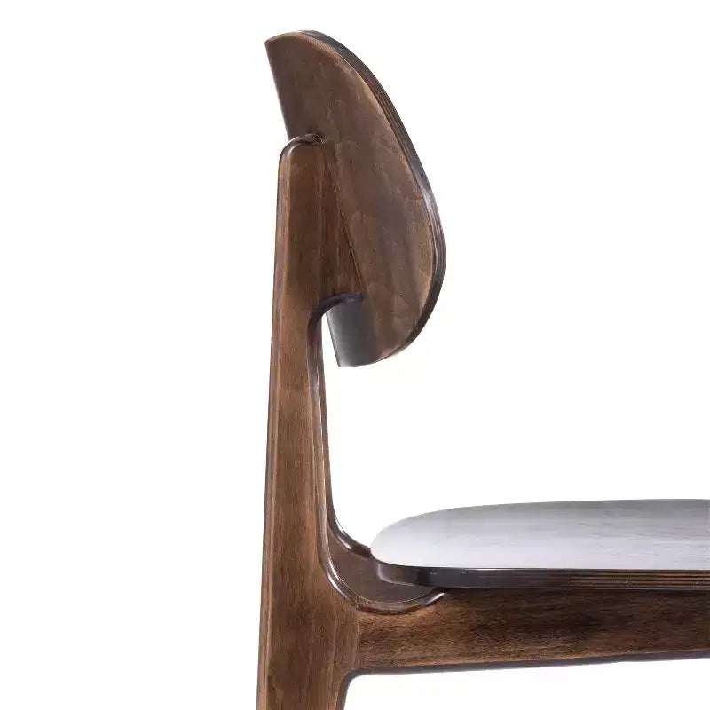 Chaise de salle à manger en bois massif de qualité commerciale Flash Furniture Verona avec dossier ovale incurvé