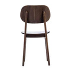 Chaise de salle à manger en bois massif de qualité commerciale Flash Furniture Verona avec dossier ovale incurvé