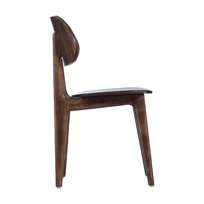 Chaise de salle à manger en bois massif de qualité commerciale Flash Furniture Verona avec dossier ovale incurvé