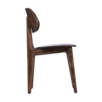 Chaise de salle à manger en bois massif de qualité commerciale Flash Furniture Verona avec dossier ovale incurvé