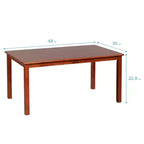 Table rectangulaire en bois dur ECR4Kids de 76,2 cm x 121,9 cm avec pieds de 55,9 cm, meubles pour enfants