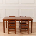 Table rectangulaire en bois dur ECR4Kids de 76,2 cm x 121,9 cm avec pieds de 55,9 cm, meubles pour enfants