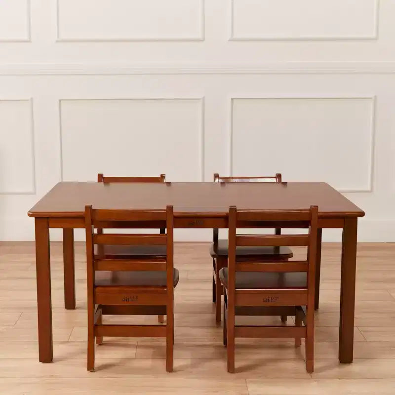Table rectangulaire en bois dur ECR4Kids de 76,2 cm x 121,9 cm avec pieds de 55,9 cm, meubles pour enfants
